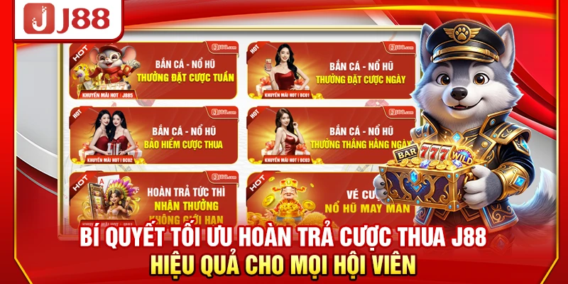 Bí quyết tối ưu hoàn trả cược thua J88 hiệu quả cho mọi hội viên